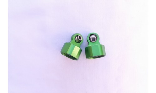 Upper Alloy Shock Caps - GREEN - 2Pcs | Rovan Sports